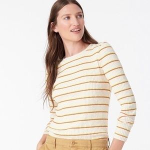 NWT J. Crew Perfect Ribbed Long Sleeve T-Shirt Sweater